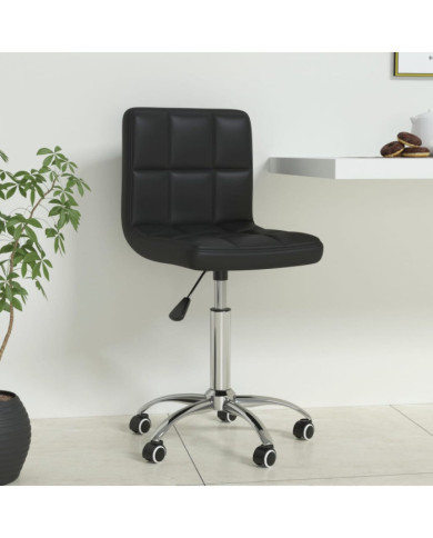 Chaise de bureau pivotante Noir Similicuir | Mobilier & Déco