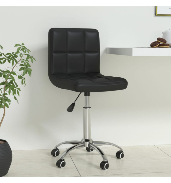 Chaise de bureau pivotante Noir Similicuir | Mobilier & Déco