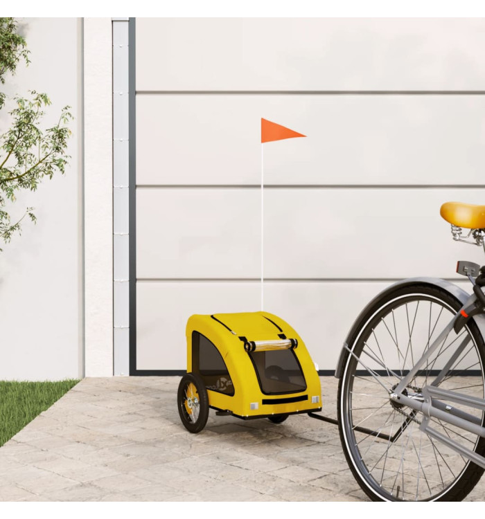 Remorque de vélo pour animaux de compagnie jaune | Mobilier & Déco