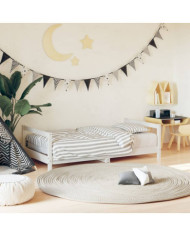 Cadre de lit pour enfant blanc 80x160 cm bois de pin massif | Mobilier & Déco