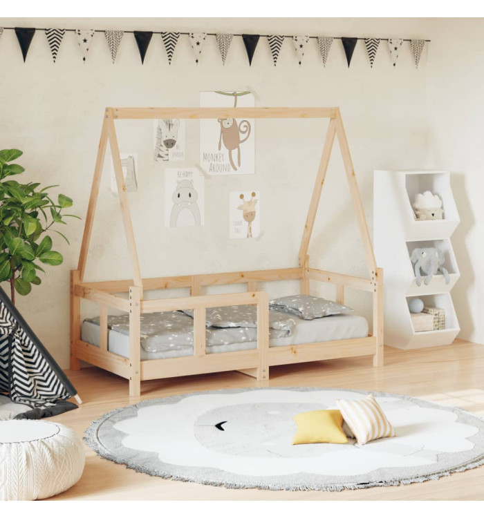 Cadre de lit pour enfant 70x140 cm bois de pin massif | Mobilier & Déco