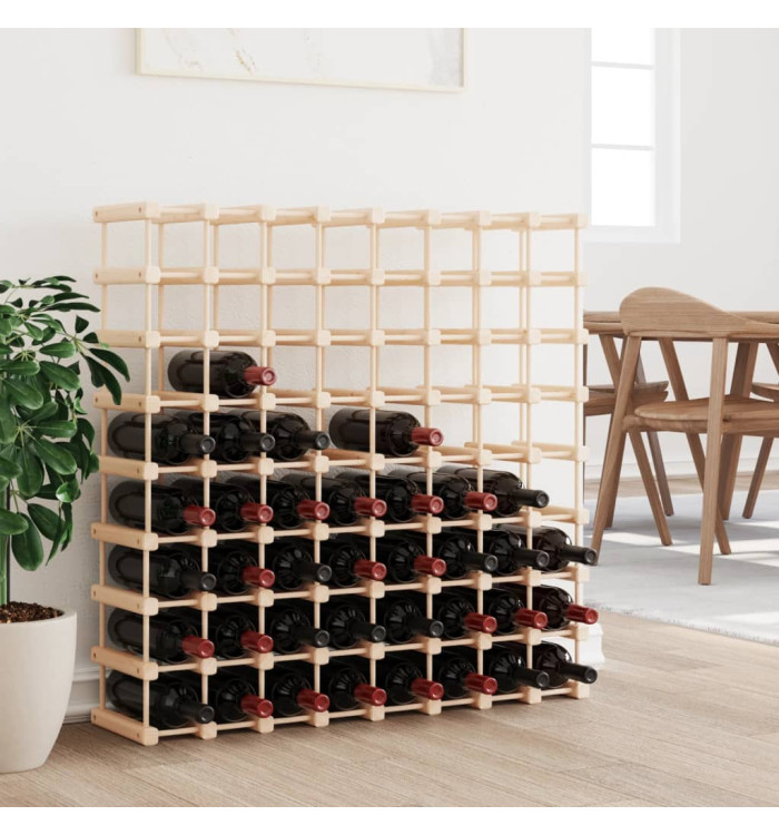 Casier à vin pour 72 bouteilles 90,5x23x90,5 cm pin massif | Mobilier & Déco