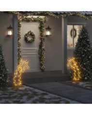 Décoration lumineuse météore de Noël avec piquets 115 LED 89 cm | Mobilier & Déco