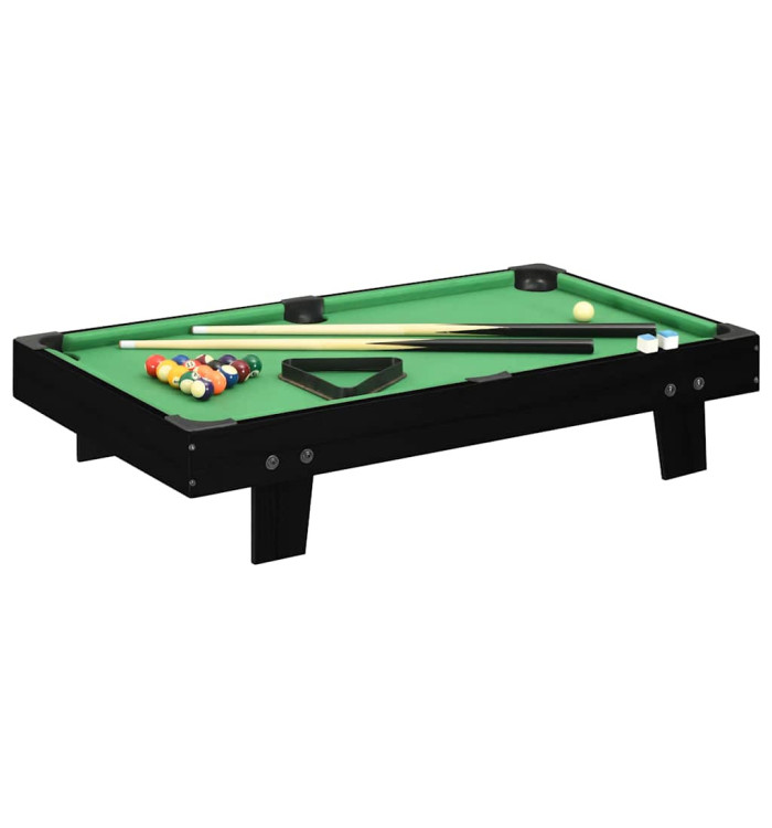 Mini table de billard 3 pieds 92x52x19 cm Noir et vert | Mobilier & Déco