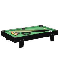 Mini table de billard 3 pieds 92x52x19 cm Noir et vert | Mobilier & Déco