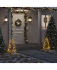 Décoration lumineuse arbre de Noël avec piquets 80 LED 60 cm | Mobilier & Déco