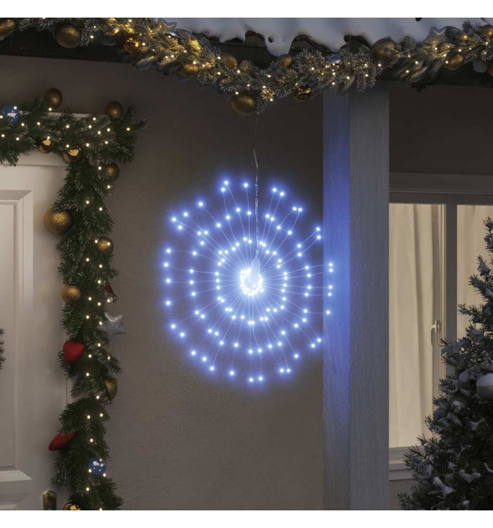 Étoile rayonnante de Noël 140 LED 4 pcs blanc froid 17 cm | Mobilier & Déco