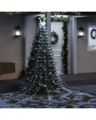 Guirlande de sapin de Noël 320 LED blanc froid 375 cm | Mobilier & Déco