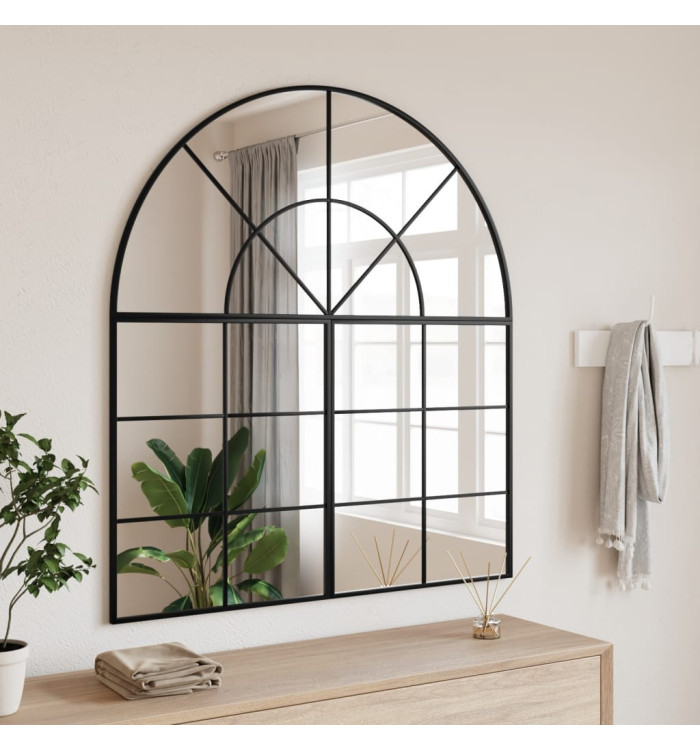 Miroir mural noir 100x50 cm arche fer | Mobilier & Déco