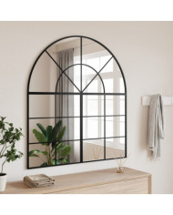 Miroir mural noir 100x50 cm arche fer | Mobilier & Déco
