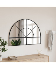Miroir mural noir 100x70 cm arche fer | Mobilier & Déco