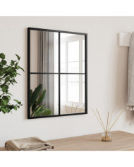 Miroir mural noir 40x50 cm rectangulaire fer | Mobilier & Déco