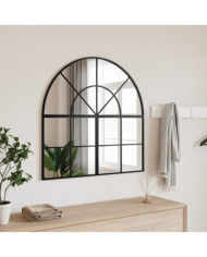 Miroir mural noir 80x80 cm arche fer | Mobilier & Déco