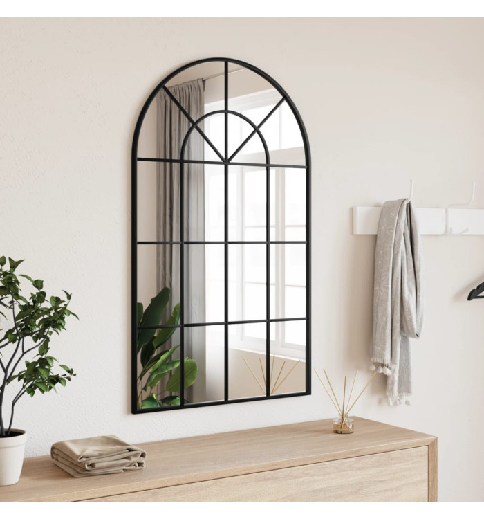 Miroir mural noir 60x100 cm arche fer | Mobilier & Déco