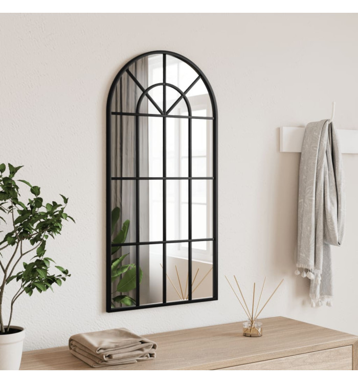 Miroir mural noir 40x80 cm arche fer | Mobilier & Déco