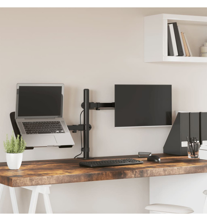 Support de moniteur noir acier VESA 75/100 mm | Mobilier & Déco