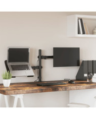 Support de moniteur noir acier VESA 75/100 mm | Mobilier & Déco
