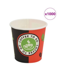 Gobelet à café jetable 1000 pcs Papier 120 ml (4 oz) | Mobilier & Déco