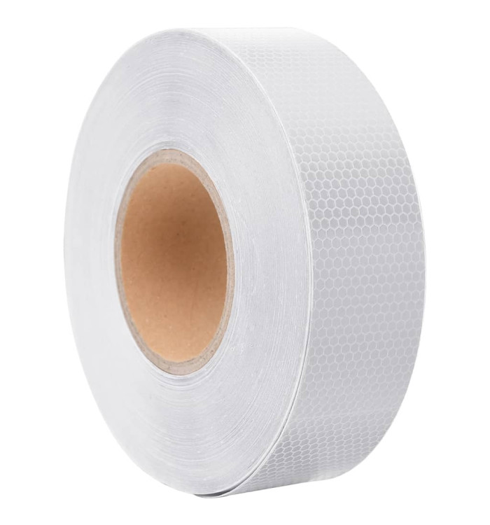 Bande réfléchissante Blanc 5 cmx50 m PVC | Mobilier & Déco