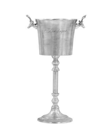 Seau à champagne Aluminium solide 39x29x71 cm Argenté | Mobilier & Déco