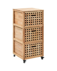 Armoire de salle de bains 41x41x91 cm Bois de noyer massif | Mobilier & Déco