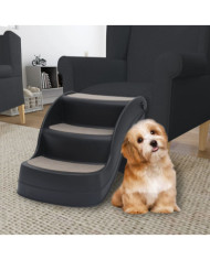 Escalier pliable à 3 marches pour chiens Noir | Mobilier & Déco