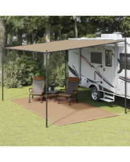 Tapis de tente 200x400 cm Taupe | Mobilier & Déco