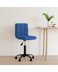 Chaise pivotante de bureau Bleu Velours | Mobilier & Déco