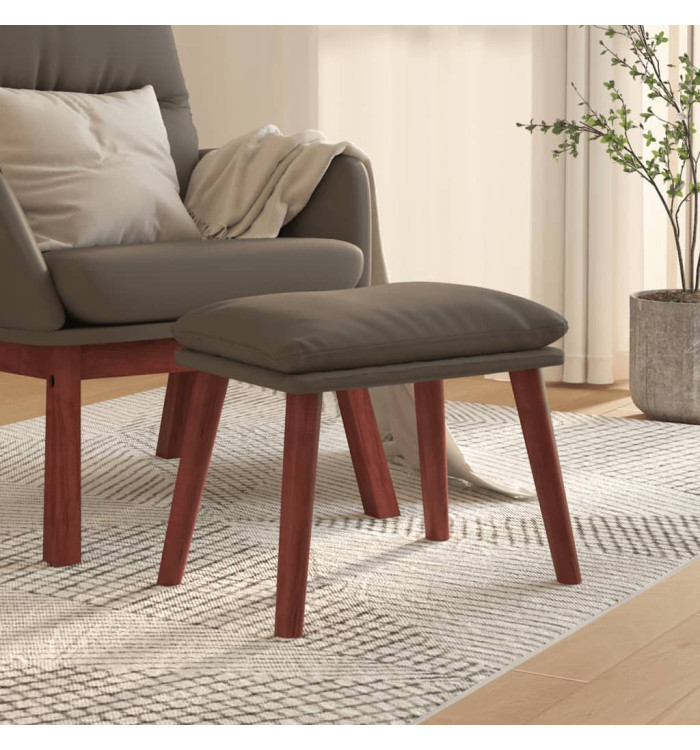 Repose-pied Gris 45x29,5x35 cm Similicuir | Mobilier & Déco