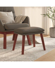Repose-pied Gris 45x29,5x35 cm Similicuir | Mobilier & Déco