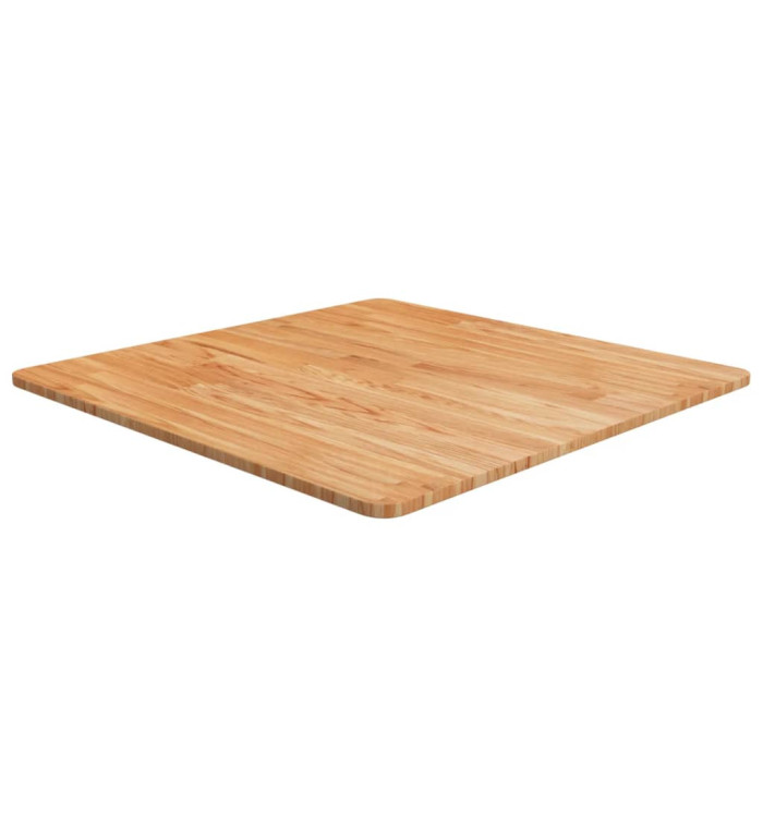 Dessus de table carré Marron clair70x70x1,5cm Bois chêne traité | Mobilier & Déco