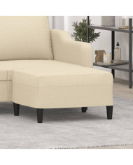 Repose-pied Crème 70x55x41 cm Tissu | Mobilier & Déco
