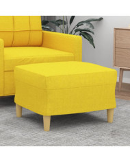 Repose-pied Jaune clair 60x50x41 cm Tissu | Mobilier & Déco