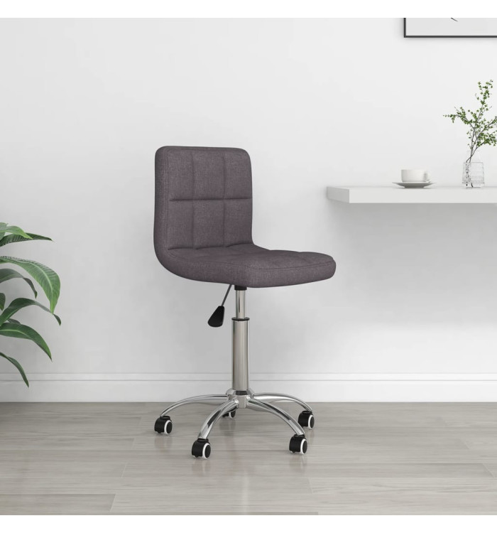 Chaise pivotante de bureau Taupe Tissu | Mobilier & Déco