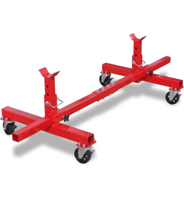 Support d'essieu mobile Rouge | Mobilier & Déco