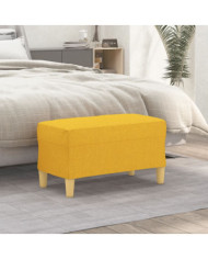 Banc Jaune clair 70x35x41 cm Tissu | Mobilier & Déco