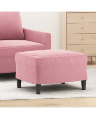 Repose-pied Rose 60x50x41 cm Velours | Mobilier & Déco