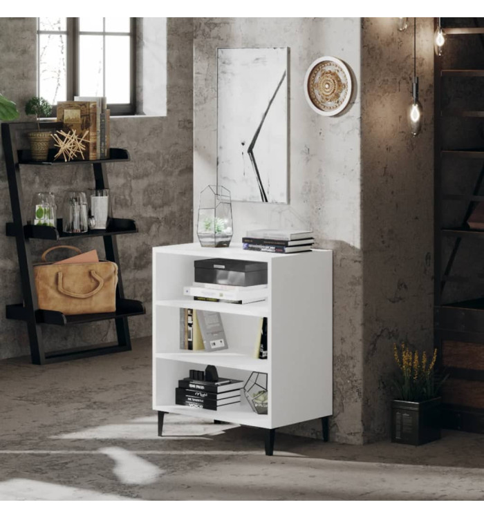 Buffet blanc 57x35x70 cm bois d’ingénierie | Mobilier & Déco