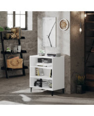 Buffet blanc 57x35x70 cm bois d’ingénierie | Mobilier & Déco
