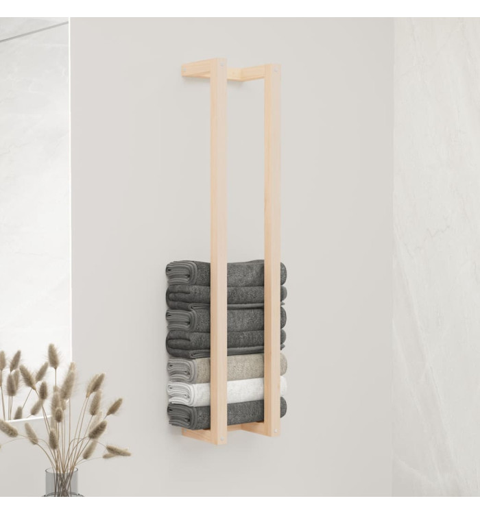 Porte-serviette 23x18x110 cm Bois de pin massif | Mobilier & Déco