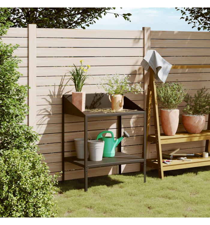 Support pour plantes anthracite 75,5x54,5x100cm acier galvanisé | Mobilier & Déco