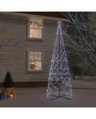 Arbre de Noël cône 1400 LED Blanc froid 160x500 cm | Mobilier & Déco