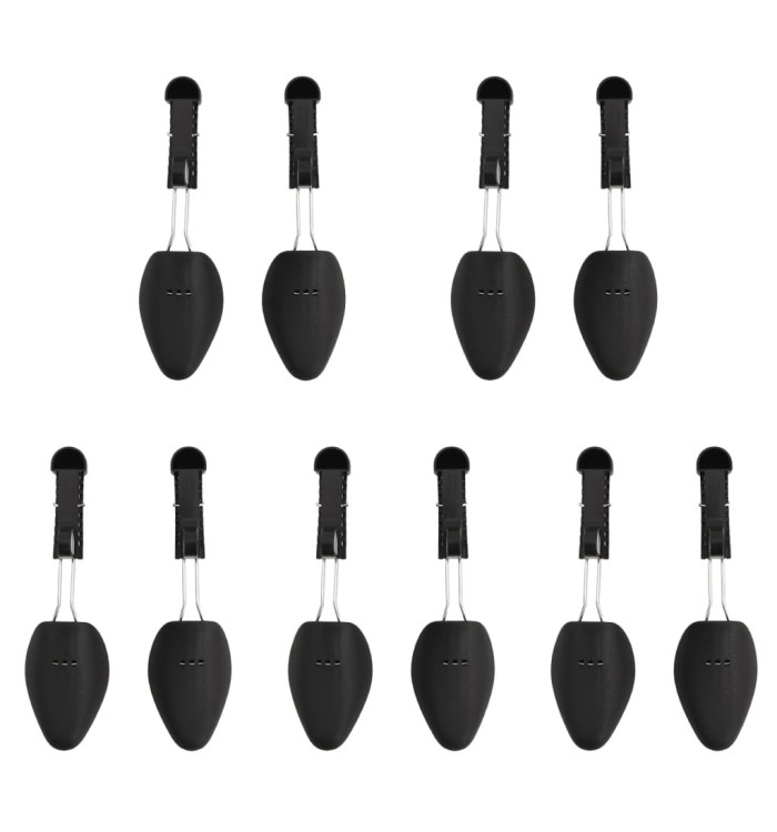 Embauchoirs 5 paires noir EU 35-38 plastique | Mobilier & Déco