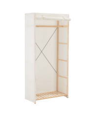 Garde-robe Blanc 79 x 40 x 170 cm Tissu | Mobilier & Déco
