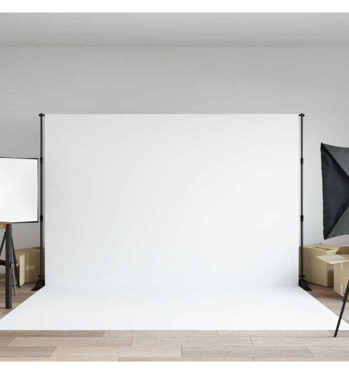 Support de toile de fond noir 305x243 cm acier | Mobilier & Déco