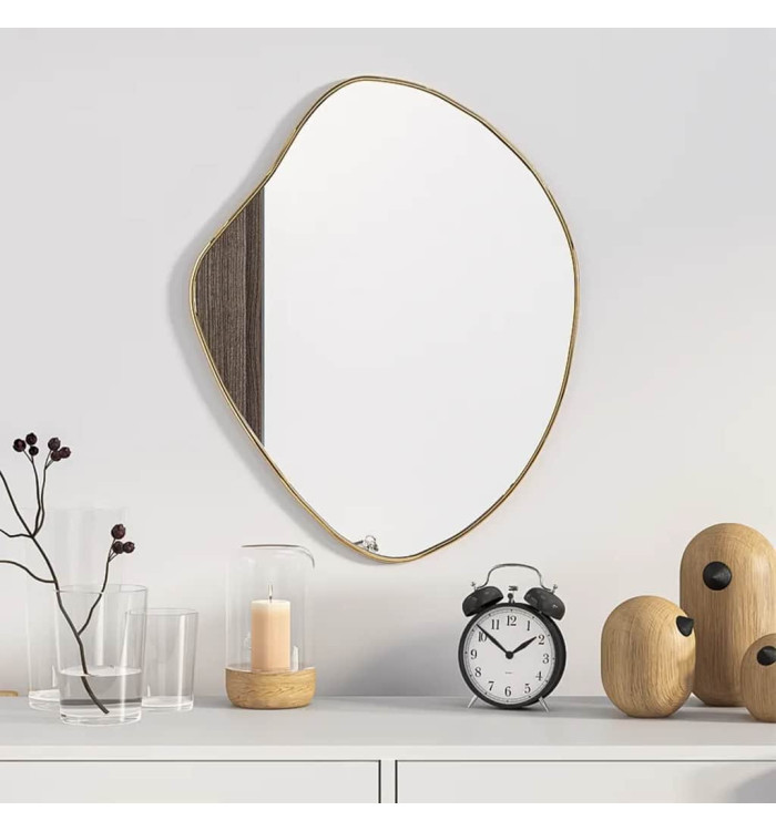 Miroir mural Doré 50x40 cm | Mobilier & Déco