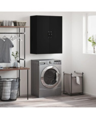 Armoire murale noir 69,5x34x90 cm bois d'ingénierie | Mobilier & Déco
