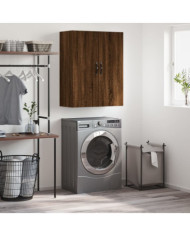 Armoire murale chêne marron 69,5x34x90 cm bois d'ingénierie | Mobilier & Déco
