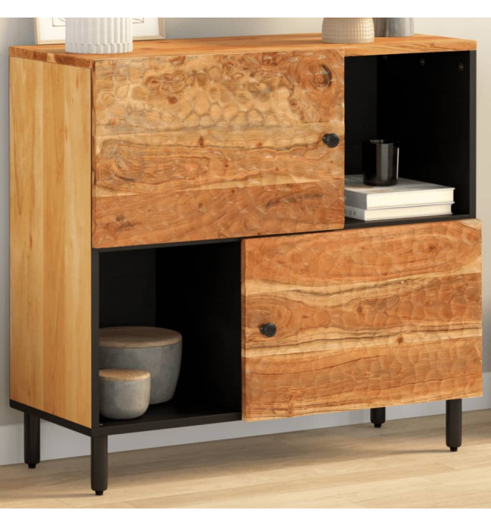 Armoire latérale 80x33x75 cm bois massif d'acacia | Mobilier & Déco