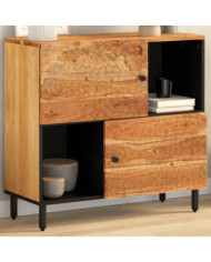 Armoire latérale 80x33x75 cm bois massif d'acacia | Mobilier & Déco